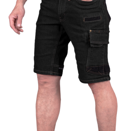 JEANS 303 Short Black Farmer Rövidnadrág Stretch (fekete)