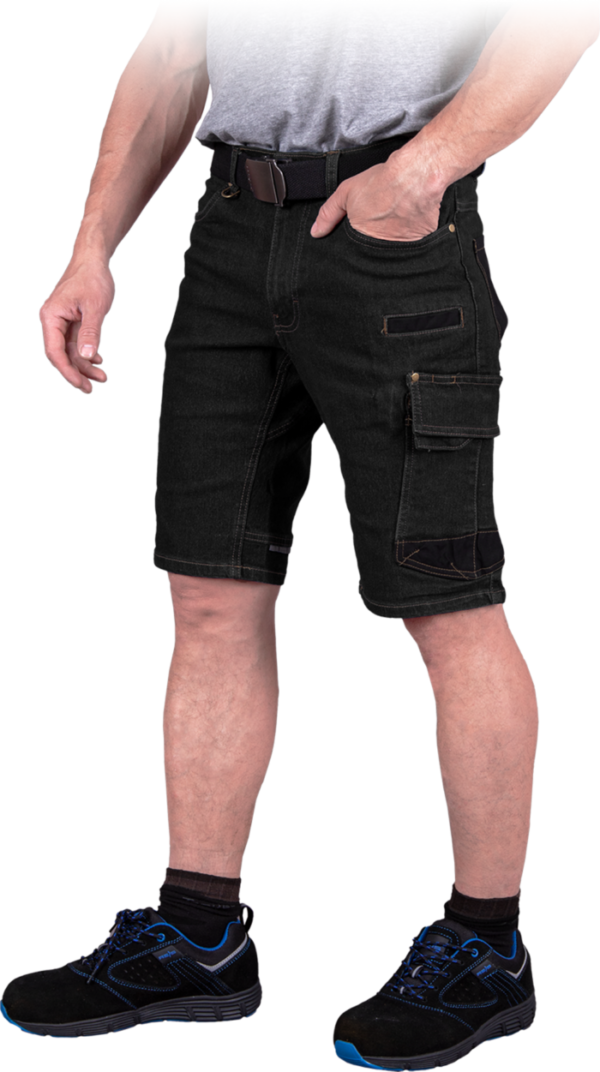 JEANS 303 Short Black Farmer Rövidnadrág Stretch (fekete)