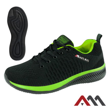 X250 Fluo szabadidős könnyű sportcipő (01, fekete / neon zöld)